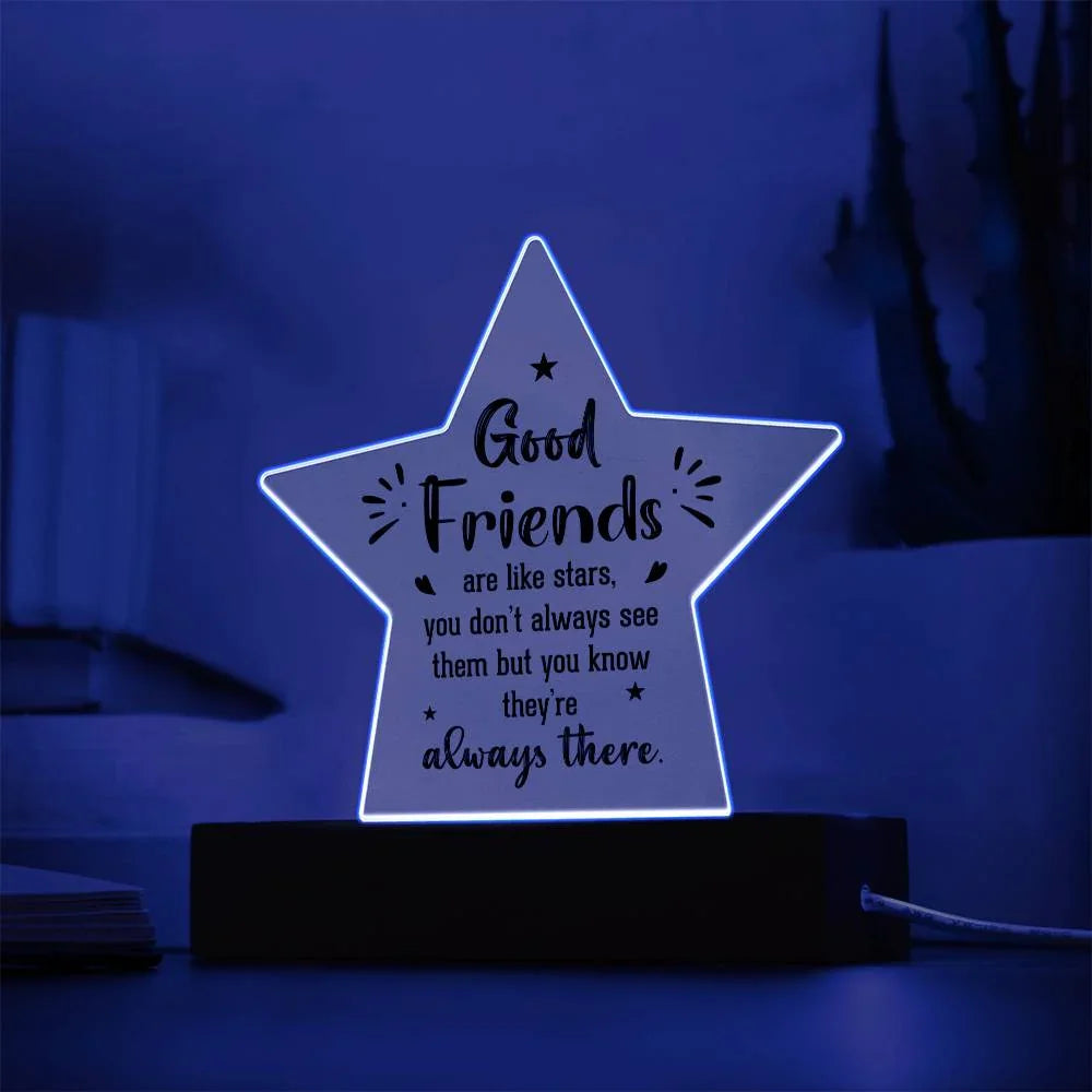 To My Work Bestfriend - Acrylic Star Plaque Gift Set - SLDDL0032 - Sunshine Letters Co