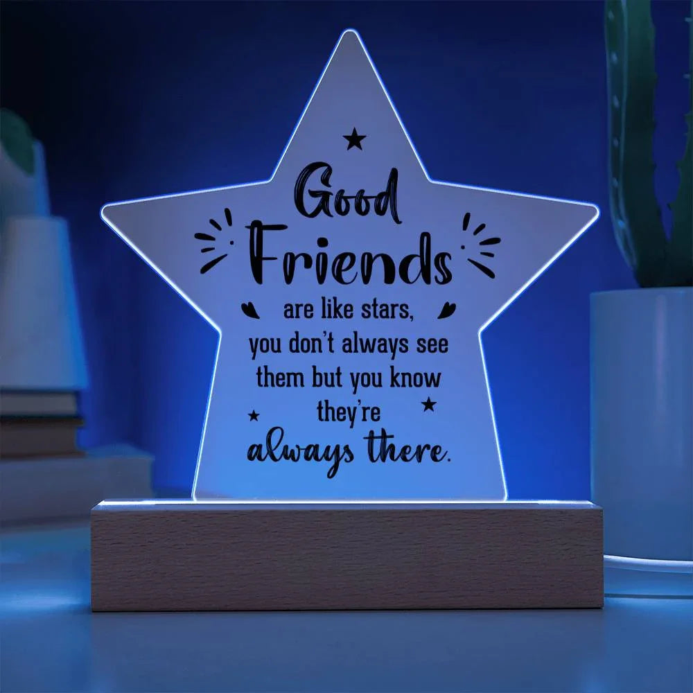 To My Work Bestfriend - Acrylic Star Plaque Gift Set - SLDDL0032 - Sunshine Letters Co