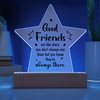 To My Work Bestfriend - Acrylic Star Plaque Gift Set - SLDDL0032 - Sunshine Letters Co