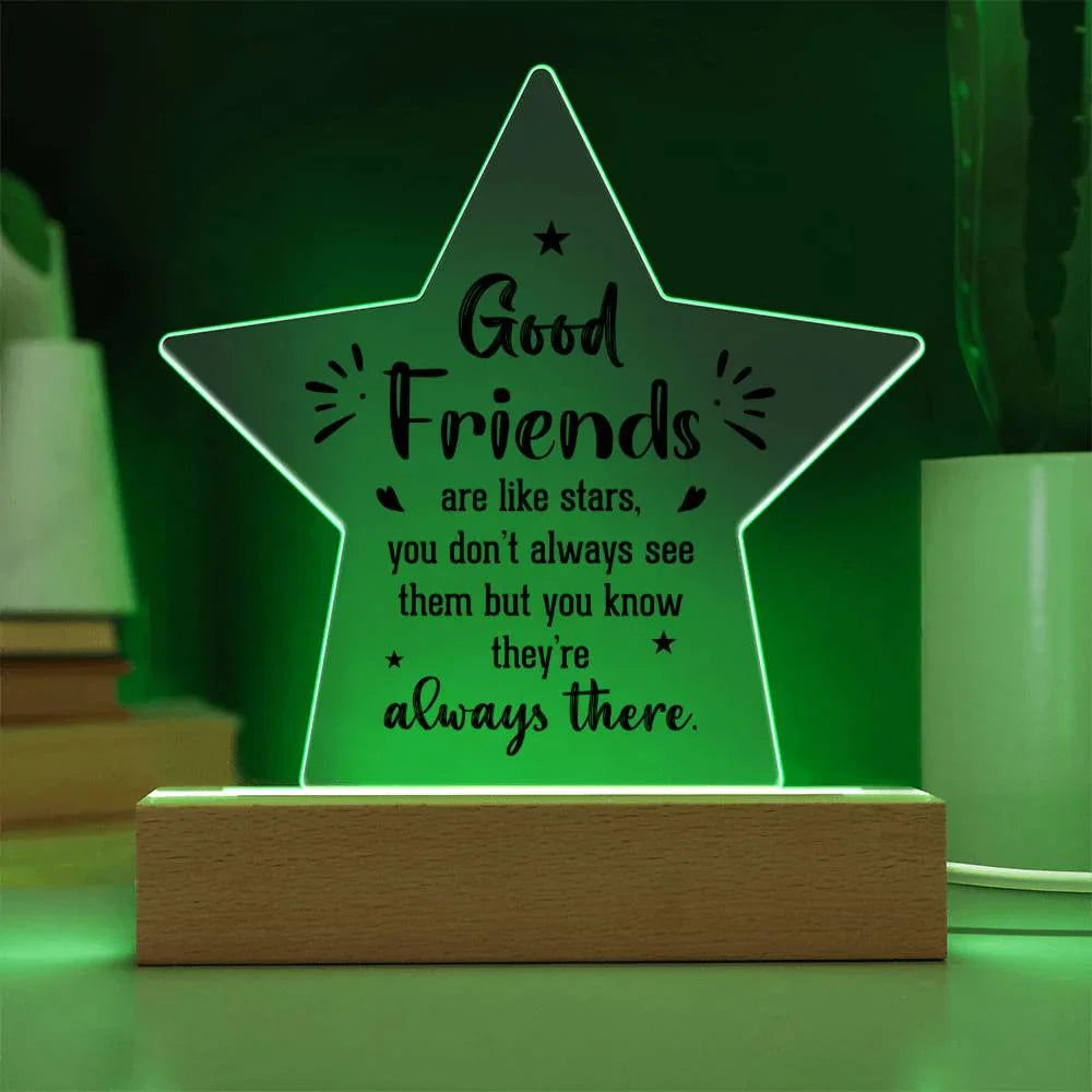 To My Work Bestfriend - Acrylic Star Plaque Gift Set - SLDDL0032 - Sunshine Letters Co