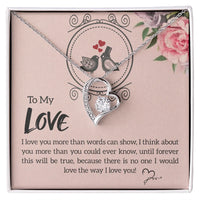 To My Love - Forever Love Necklace - Gift Set - SLDDL0077 - Sunshine Letters Co