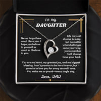 To My Daughter - Forever Love Necklace - Gift Set - SLDDL0094 - Sunshine Letters Co