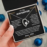 To My Daughter - Forever Love Necklace - Gift Set - SLDDL0094 - Sunshine Letters Co