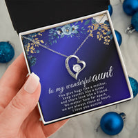 To My Wonderful Aunt - Forever Love Necklace - Gift Set - SLDDL0123 - Sunshine Letters Co
