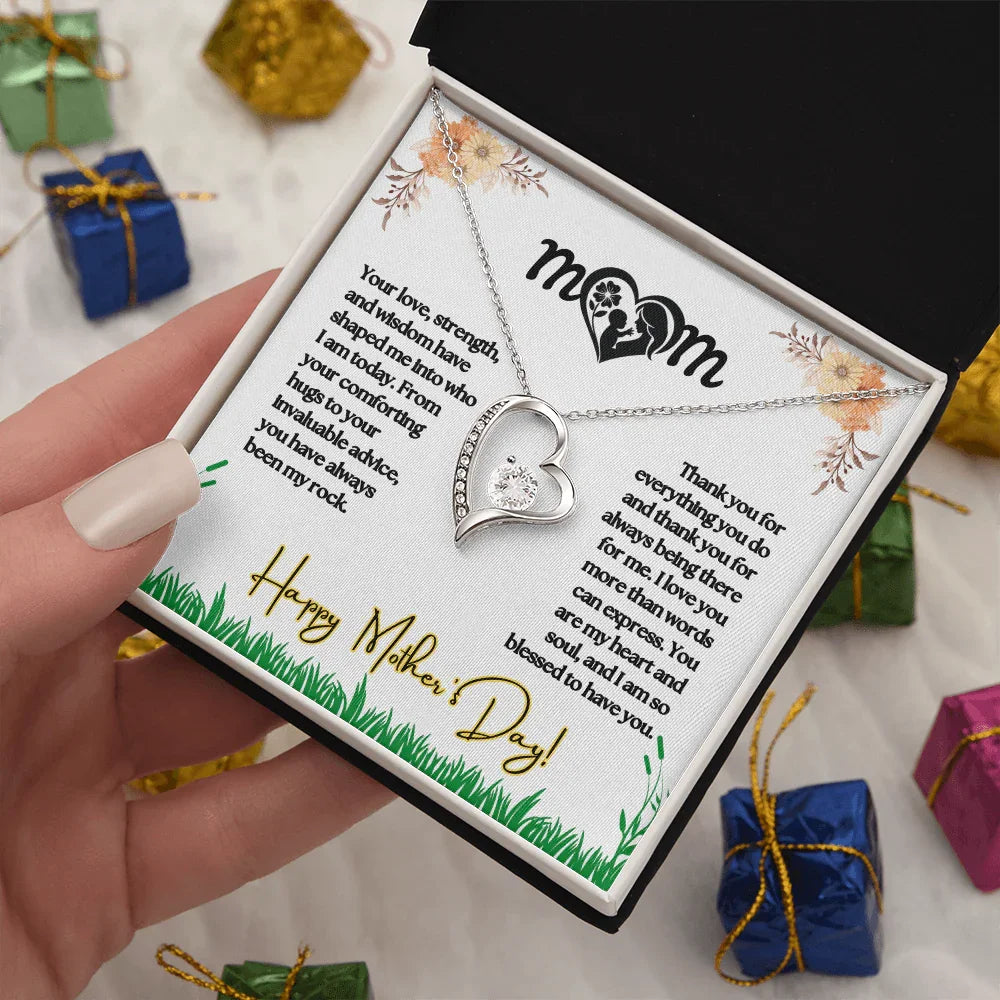 MOM - Forever Love Necklace - Gift Set - SLPMAE0001 - Sunshine Letters Co