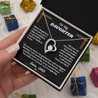 To My Daughter - Forever Love Necklace - Gift Set - SLDDL0094 - Sunshine Letters Co