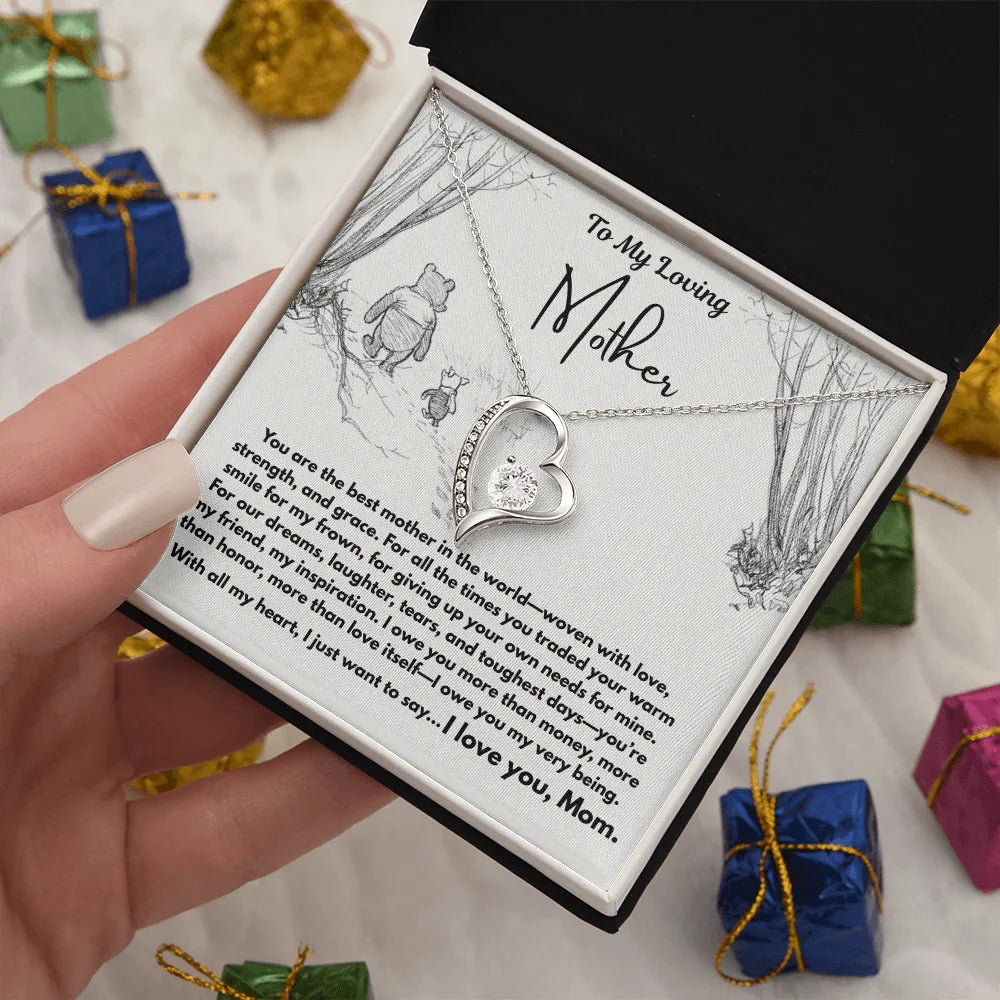 To My Loving Mother - Forever Love Necklace - Gift Set - SLDDL0103 - Sunshine Letters Co