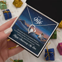 To My Wife - Forever Love Necklace - Anniversary Gift Set - SLDDL0070 - Sunshine Letters Co