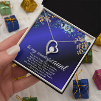 To My Wonderful Aunt - Forever Love Necklace - Gift Set - SLDDL0123 - Sunshine Letters Co