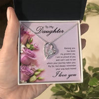To My Daughter - Forever Love Necklace - Gift Set - SLDDL0076 - Sunshine Letters Co
