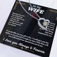 To My Wife - I Love You Always & Forever - Forever Love Necklace - Gift Set - SLDDL0063 - Sunshine Letters Co