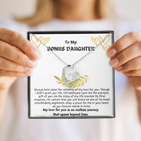 To My Bonus Daughter - Forever Love Necklace - Gift Set - SLDDL0021 - Sunshine Letters Co