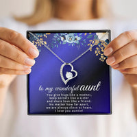 To My Wonderful Aunt - Forever Love Necklace - Gift Set - SLDDL0123 - Sunshine Letters Co