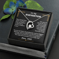 To My Daughter - Forever Love Necklace - Gift Set - SLDDL0094 - Sunshine Letters Co