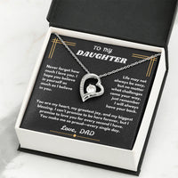To My Daughter - Forever Love Necklace - Gift Set - SLDDL0094 - Sunshine Letters Co