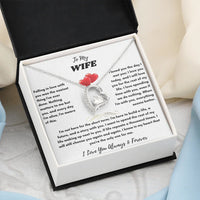 To My Wife - Forever Love Necklace - Gift Set - SLDDL0068 - Sunshine Letters Co