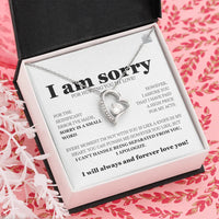 I am sorry - Forever Love Necklace - Gift Set - SLDDL0113 - Sunshine Letters Co