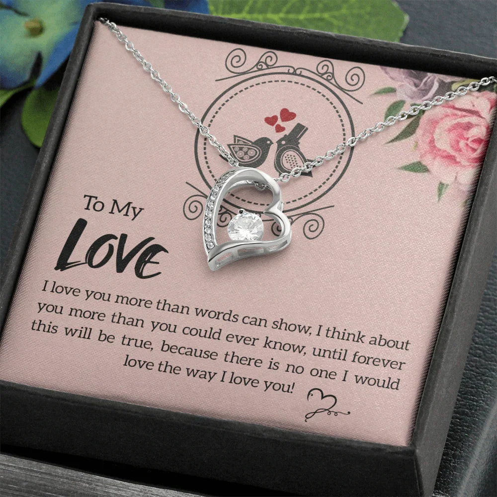 To My Love - Forever Love Necklace - Gift Set - SLDDL0077 - Sunshine Letters Co