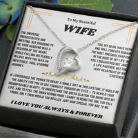 To My Beautiful Wife - Forever Love Necklace Gift Set - SLDDL0017 - Sunshine Letters Co