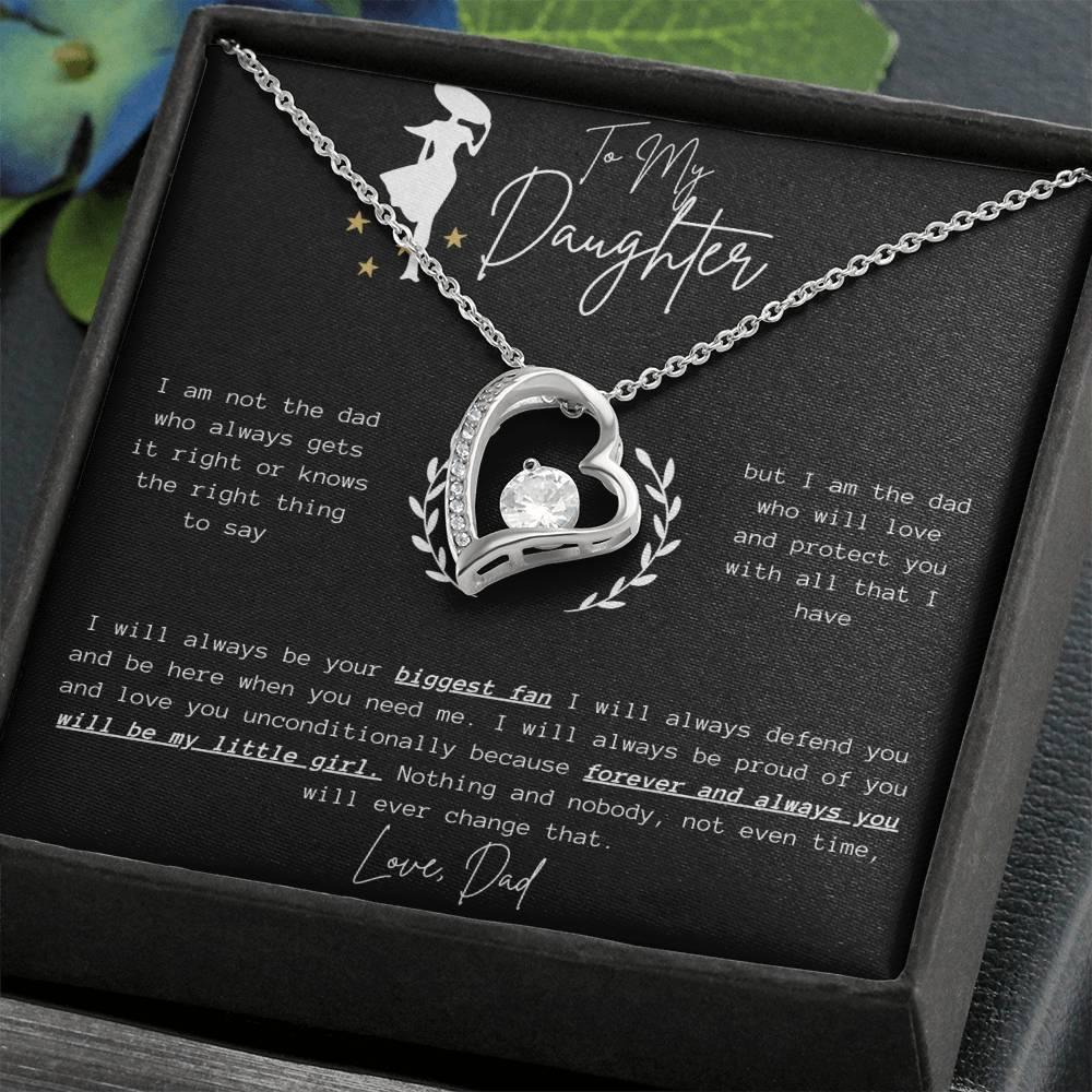 To My Daughter - Forever Love Necklace - Gift Set - SLDDL0057 - Sunshine Letters Co