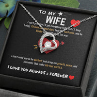 To My Wife - Forever Love Necklace - Gift Set - SLDDL0065 - Sunshine Letters Co