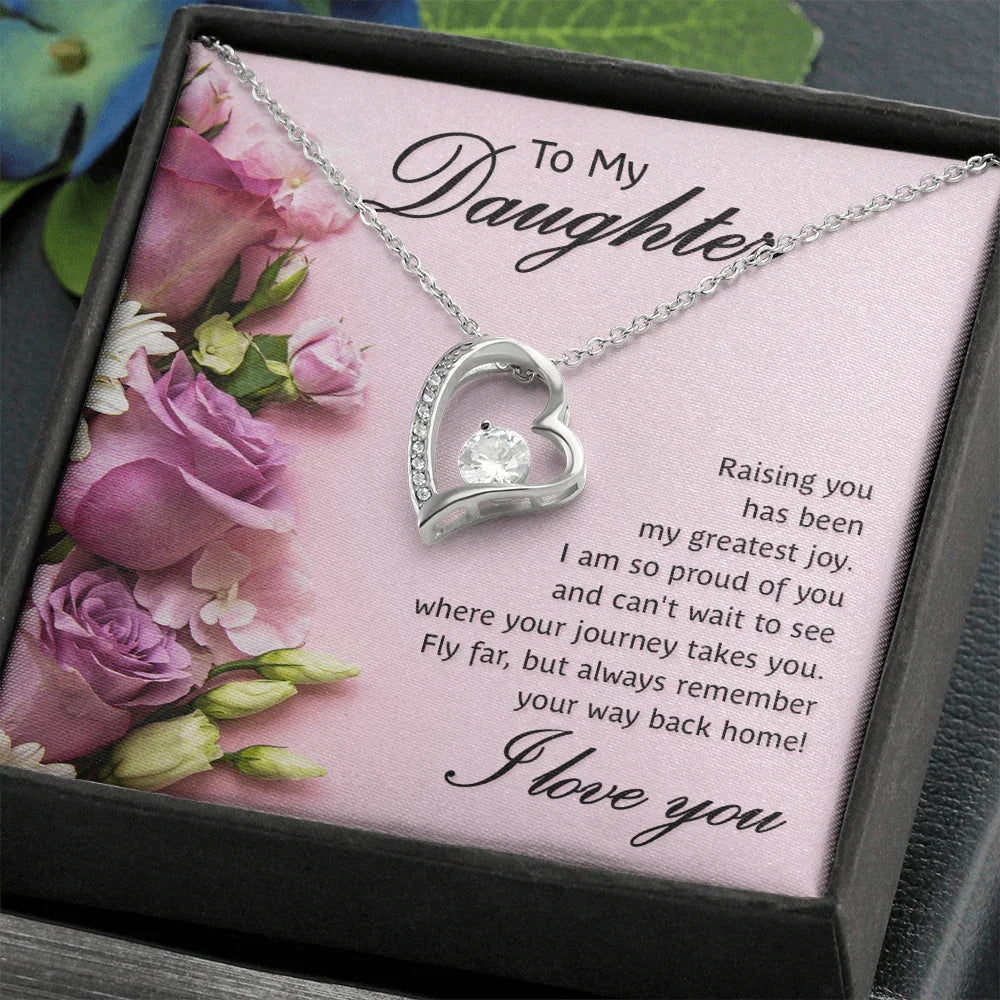 To My Daughter - Forever Love Necklace - Gift Set - SLDDL0076 - Sunshine Letters Co