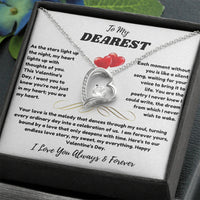 To My Dearest - Forever Love Necklace - Valentine's Day Gift Set - SLDDL0067 - Sunshine Letters Co