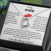 To My Wife - Forever Love Necklace - Gift Set - SLDDL0068 - Sunshine Letters Co