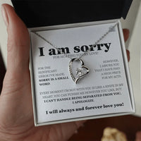 I am sorry - Forever Love Necklace - Gift Set - SLDDL0113 - Sunshine Letters Co