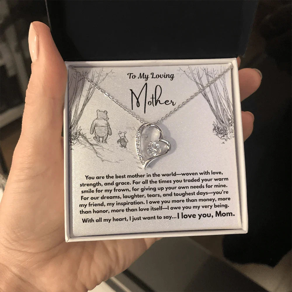 To My Loving Mother - Forever Love Necklace - Gift Set - SLDDL0103 - Sunshine Letters Co