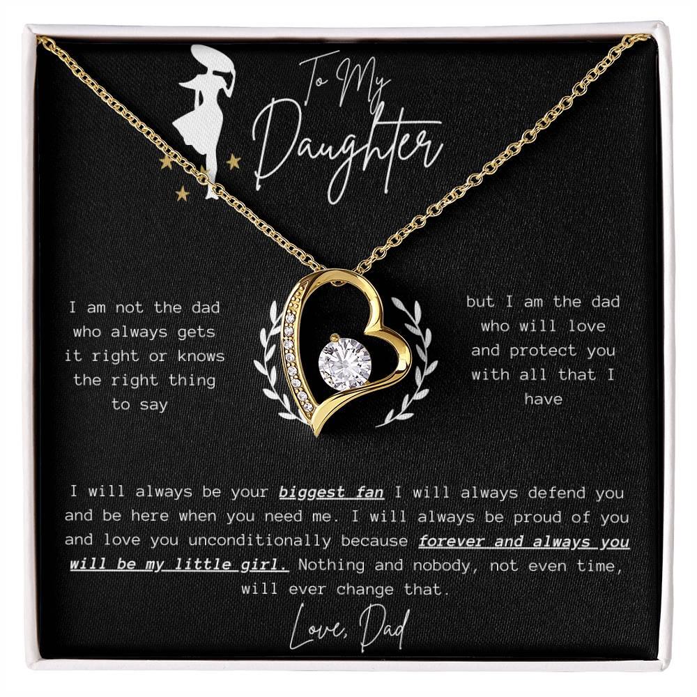 To My Daughter - Forever Love Necklace - Gift Set - SLDDL0057 - Sunshine Letters Co