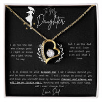 To My Daughter - Forever Love Necklace - Gift Set - SLDDL0057 - Sunshine Letters Co