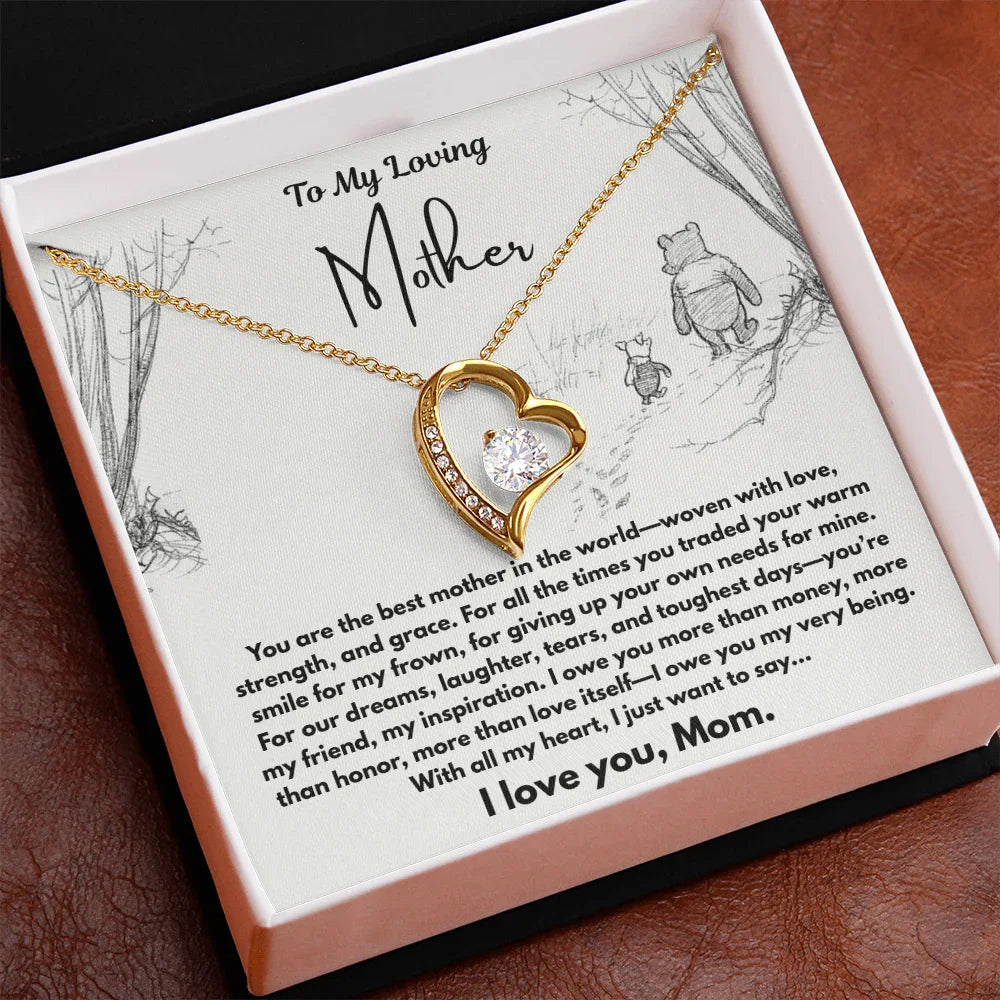 To My Loving Mother - Forever Love Necklace - Gift Set - SLDDL0102 - Sunshine Letters Co