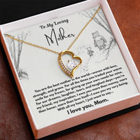 To My Loving Mother - Forever Love Necklace - Gift Set - SLDDL0102 - Sunshine Letters Co