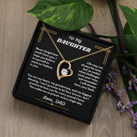 To My Daughter - Forever Love Necklace - Gift Set - SLDDL0096 - Sunshine Letters Co