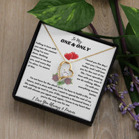 To My One & Only - Forever Love Necklace - Elegant Gift Set - SLDDL0069 - Sunshine Letters Co