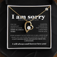 I am sorry - Forever Love Necklace - Gift Set - SLDDL0116 - Sunshine Letters Co