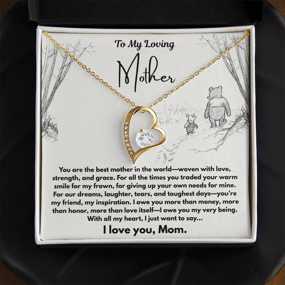 To My Loving Mother - Forever Love Necklace - Gift Set - SLDDL0102 - Sunshine Letters Co