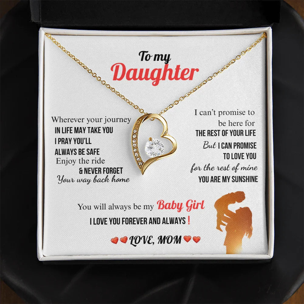A Letter To My Daughter - Forever Love Necklace - Gift Set - SLDDL0134