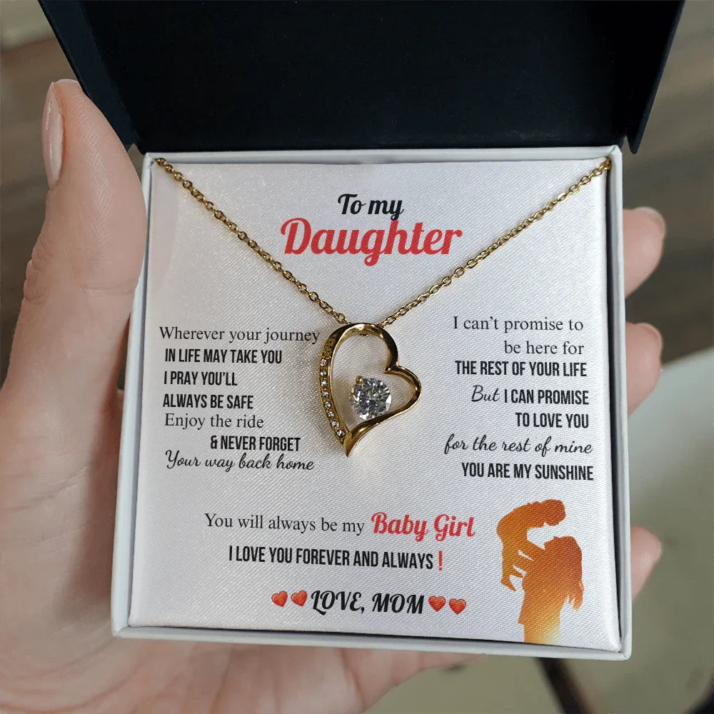 A Letter To My Daughter - Forever Love Necklace - Gift Set - SLDDL0134
