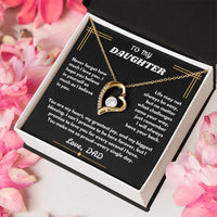 To My Daughter - Forever Love Necklace - Gift Set - SLDDL0096 - Sunshine Letters Co