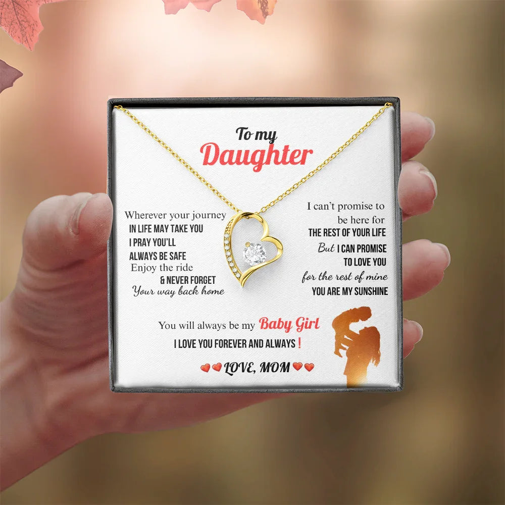 A Letter To My Daughter - Forever Love Necklace - Gift Set - SLDDL0134