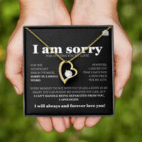 I am sorry - Forever Love Necklace - Gift Set - SLDDL0116 - Sunshine Letters Co