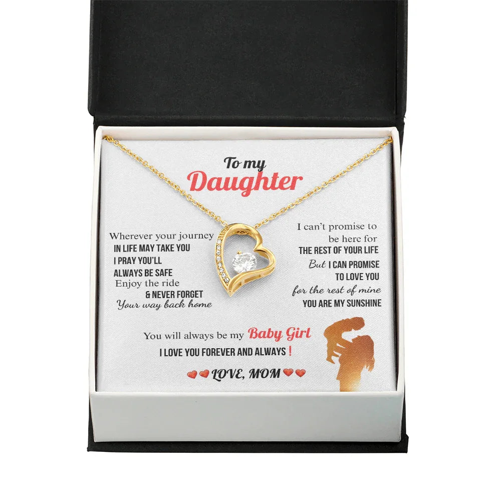 A Letter To My Daughter - Forever Love Necklace - Gift Set - SLDDL0134