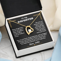 To My Daughter - Forever Love Necklace - Gift Set - SLDDL0096 - Sunshine Letters Co