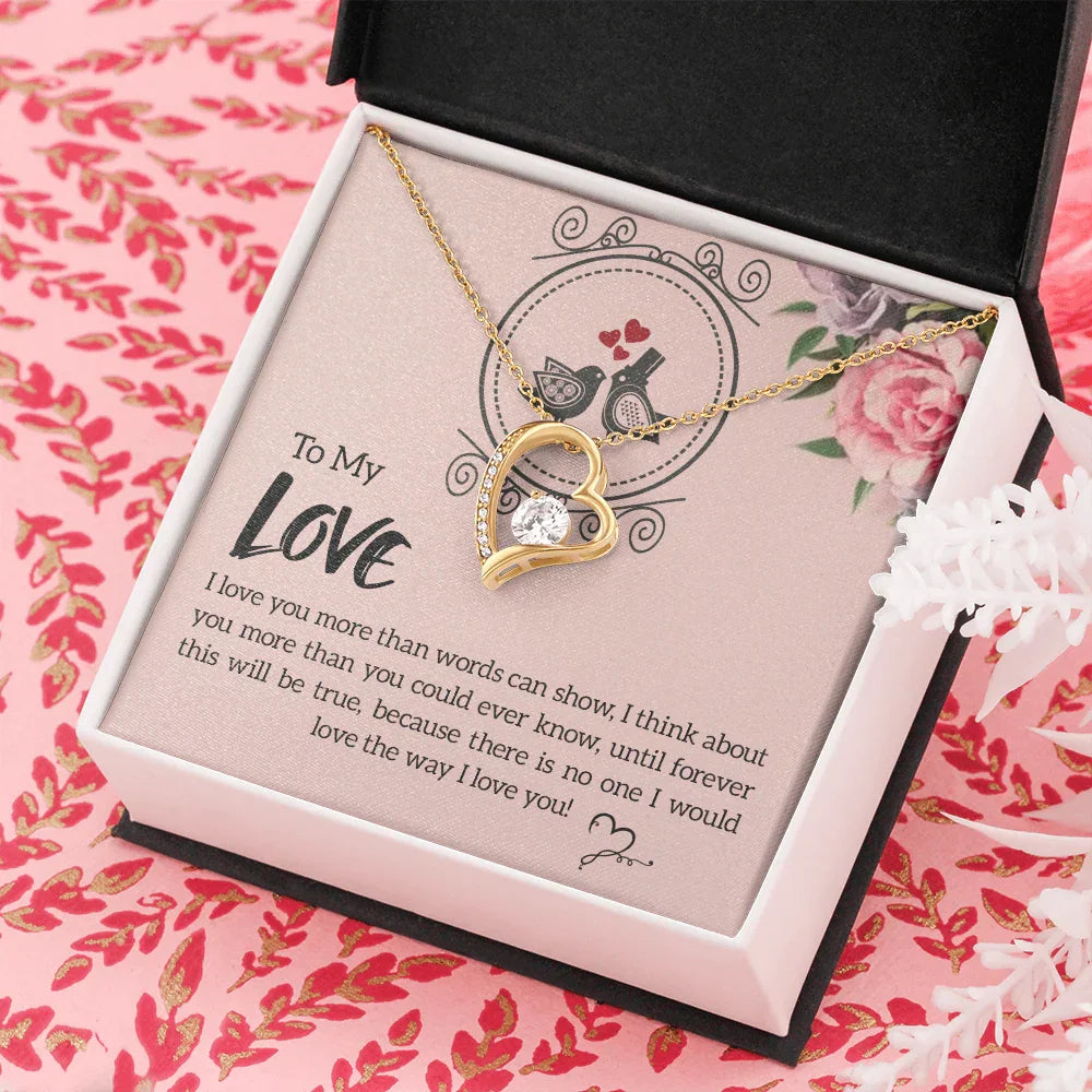 To My Love - Forever Love Necklace - Gift Set - SLDDL0077 - Sunshine Letters Co