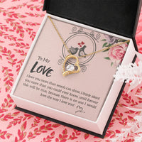 To My Love - Forever Love Necklace - Gift Set - SLDDL0077 - Sunshine Letters Co