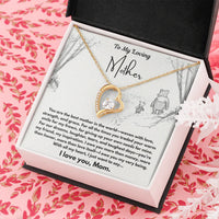 To My Loving Mother - Forever Love Necklace - Gift Set - SLDDL0102 - Sunshine Letters Co