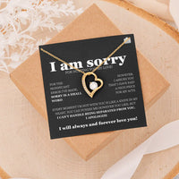 I am sorry - Forever Love Necklace - Gift Set - SLDDL0116 - Sunshine Letters Co