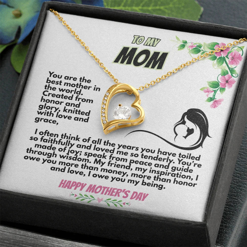 To My MOM - Forever Love Necklace - Gift Set - SLPMAE0008 - Sunshine Letters Co